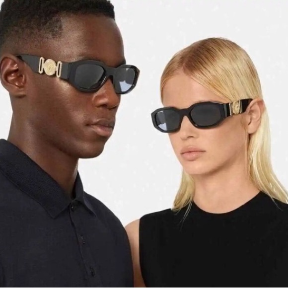 Versace Sunglasses Unisex black and gold - Picture 8 of 15